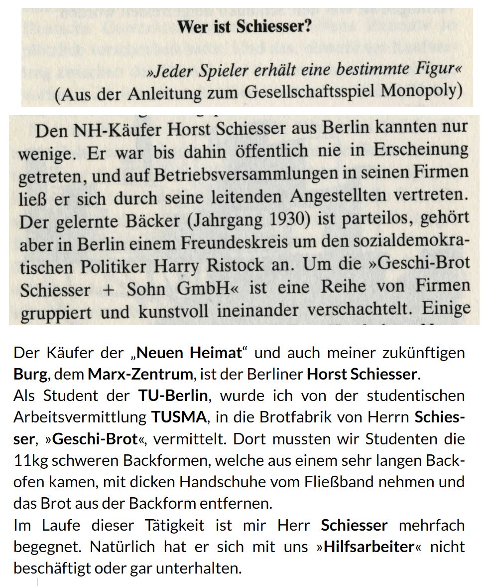 neue Heimat der Verkauf des Marx-Zentrums